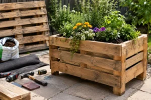 How to Build a DIY Pallet Planter Box